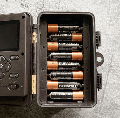 Batterijvak in Wildcamera's