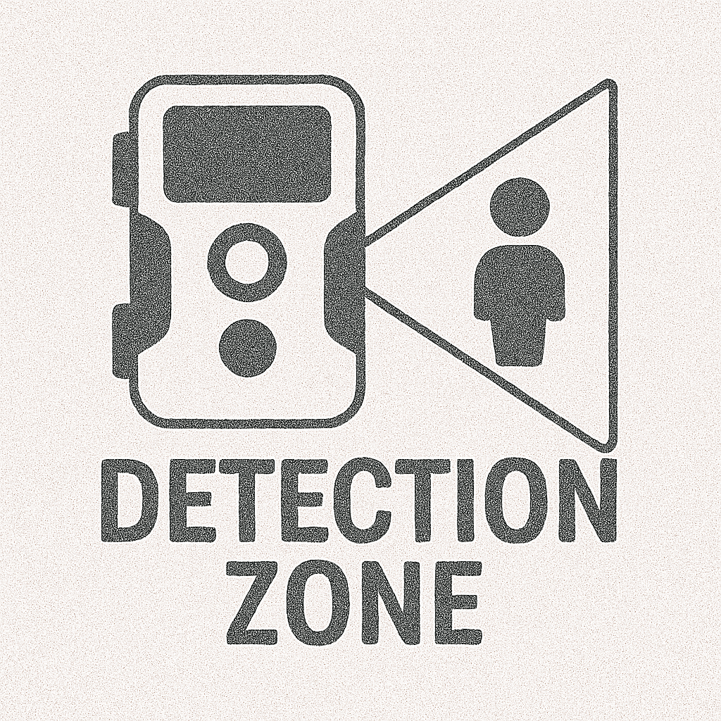 Wildcamera Detectiezone